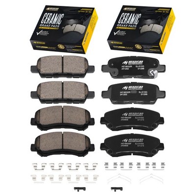 Front Rear Disc Ceramic Brake Pads For 2009-18 Nissan Maxima 3.5L Juke Sentra US
