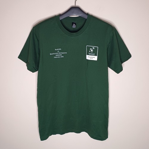 Australia v Bosnia & Herzegovina 2019 Davis Cup T-Shirt Medium Green ITF