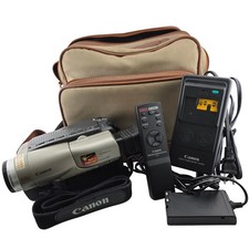 Canon Camcorder ES190 8mm NTSC Silver 22x Optical 440x Digital Zoom Tested Read