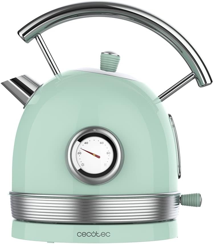 Cecotec Bollitore elettrico ThermoSense 420 Light Green. 1,8 litri di capacità