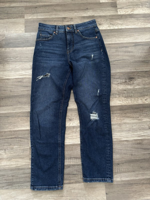 Damen Jeanshose blau Clockhouse Gr 36 High Rise Straight Leg