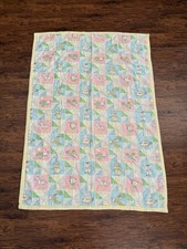 Vtg Baby Handmade Patchwork Nursery Crib Quilt Blanket Nursery Rhymes Storybook
