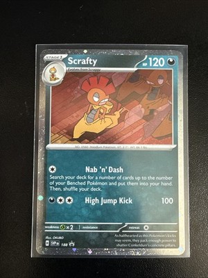 Scrafty - 188 (Cosmos Holo) 188 Sv: Scarlet & Violet Promo Cards Holo