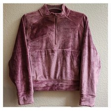 DSG Girls Velour Half Zip Sweatshirt- Sz L