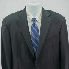Hart Schaffner Marx Black Wool Blazer 40R 2 Button