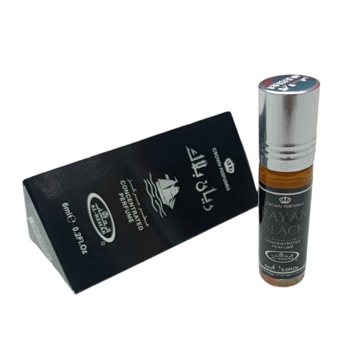Rayan Black 6ml - Concentrated Perfume Oil - Al Rehab - Roll On - Single Bottle