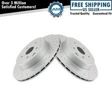 Rear Brake Rotors Set For 2015-2019 Subaru WRX 2021 WRX STI