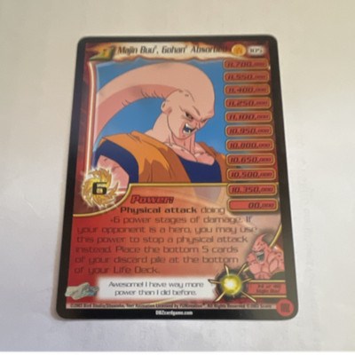 Dragon Ball Z Majin Buu, Gohan Absorbed Effect Score 105 Vintage 2002 CCG Card