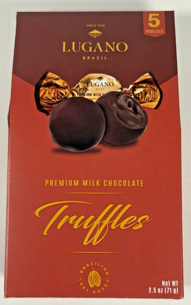 あ*ら様 26ss TRUFFE BAG - CHOCOLATE Lugano Premium Milk Chocolate Truffles - Pack Of 5 Truffle Candies