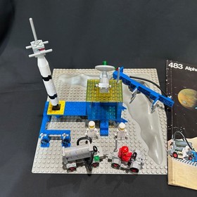 Lego Set 483-1 Alpha Rocket Base 94%  COMPLETE Instr NO BOX Play Wear 1981