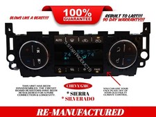 2012-2014 Chevrolet Gmc Sierra Silverado Ac Heater Temperature Climate Control