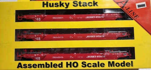 Coches contenedores Husky Stack escala HO CRLE #7415.5507.5549 A Line By InterMountain | Zustand: New
