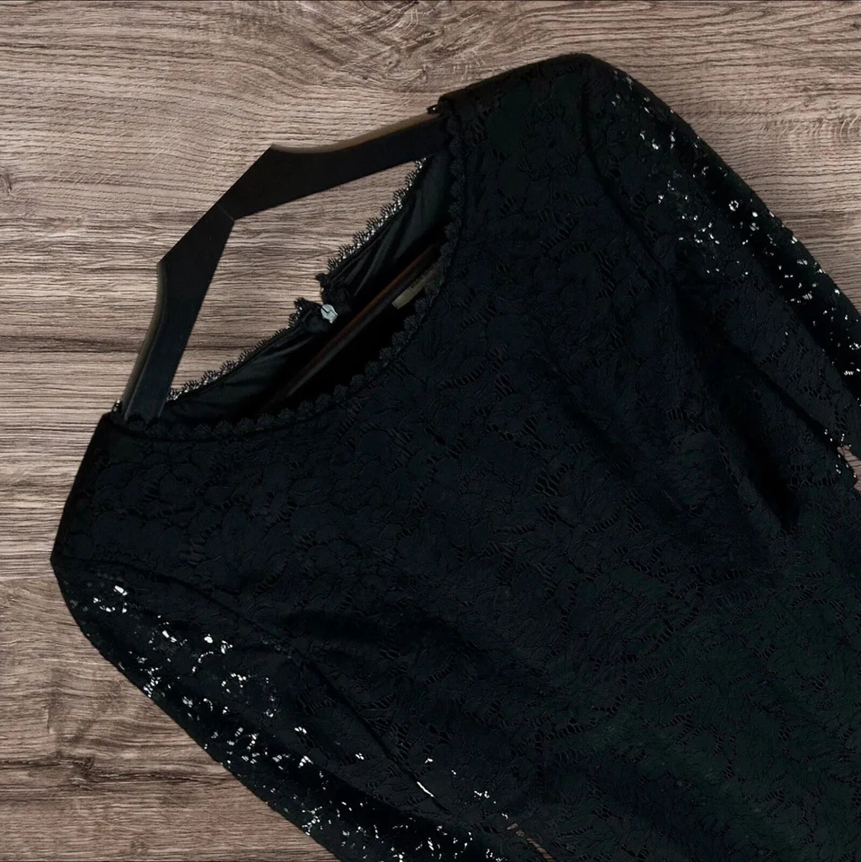 Vestido Somerset By Alice Temperley de encaje en capas negro Reino Unido 10 Foto 2 de 4