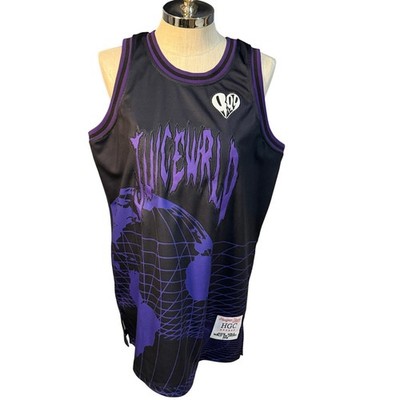 Headgear Classics Juice Wrld 999 Men's Basketball Jersey Purple XL