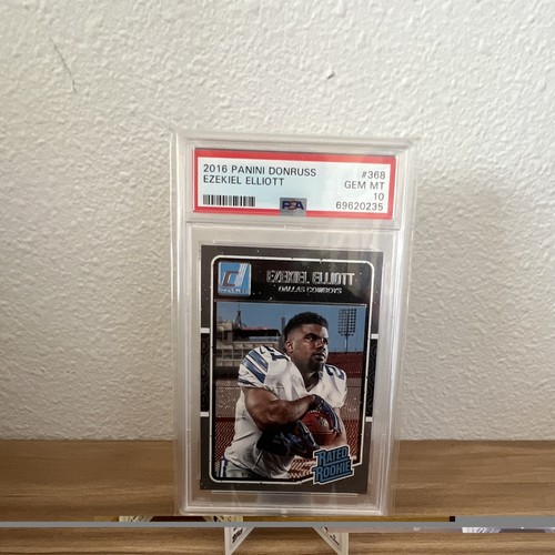 2016 Panini Donruss Rated Rookie Ezekiel Elliott RC #368 PSA 10 Cowboys
