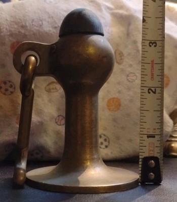 BRASS Floor or Wall Mount Latch Door Stopper