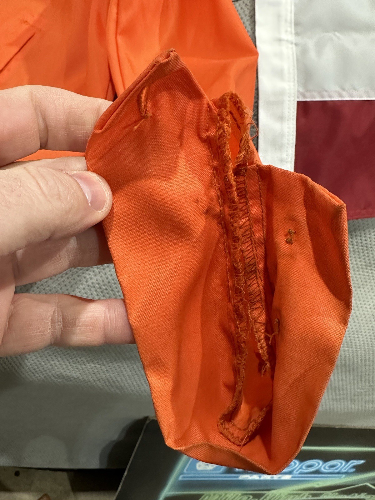 Vintage XL Wynn’s Racing Jacket 1970’s Xtend Orange Windbreaker Extra Large USA