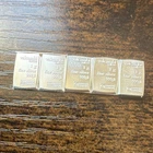 Valcambi 1 Gram .999 Fine Silver Bars Lot of 5 Collectible Bullion