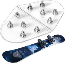 1 Pcs Snowboard Stomp Pad Aluminum Spike 3D Clear Enhanced Traction Control