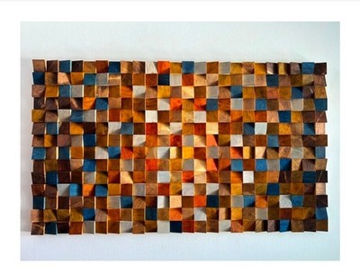 Geometry Acoustic Sound Diffuser acoustic sound absorbing 3d wooden wall Hanging