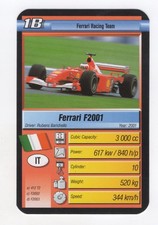 Top Trump Racing Cars 2004. Ferrari F2001 Rubens Barichello 2001