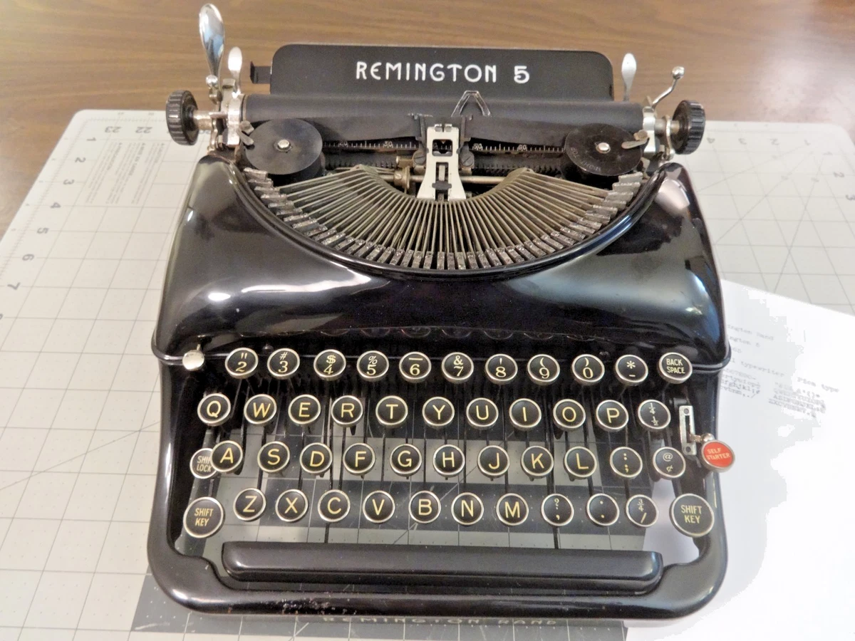 Preços baixos em Máquina de Escrever Remington Modelo 5 | eBay