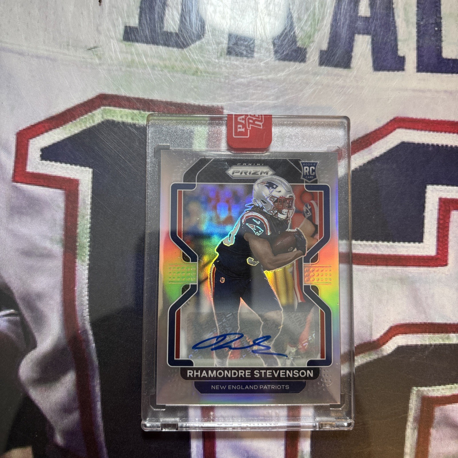 2021 Panini Prizm - Rookie Rhamondre Stevenson #367 Silver Prizm Autographs (RC)