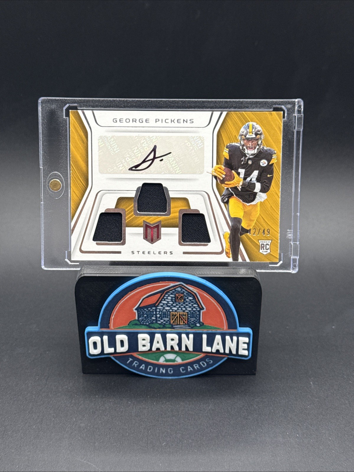 2022 Chronicles Momentum Triple Jersey Auto George Pickens (RC, AU, MEM) /49