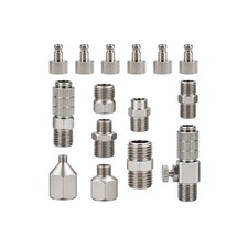 15X Professional Airbrush Adapter Set Including Quick Disconnect Connectors