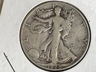 1928S Walking Liberty 90% Silver Half Dollar Circulated Good+ #59.