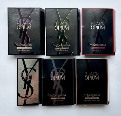 YSL Black Opium Perfume 6pc Sample Spray Set | eBay