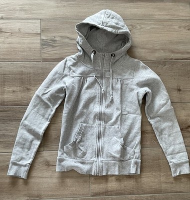 Fishbone Sweatjacke mit Kapuze Hellgrau Größe XS