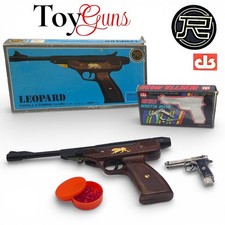 2x Pistole Giocattolo a Pallini: Leopard Art. 3100 & Beretta M93R N. 2,000