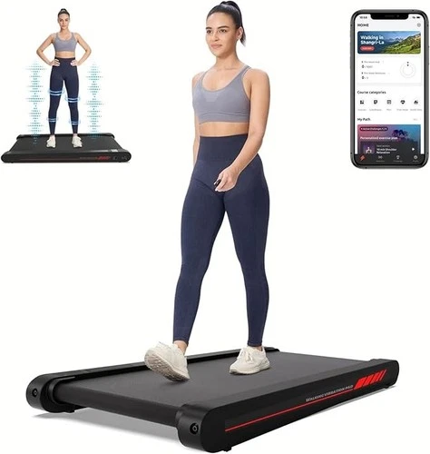 Sperax Walking Vibration Pad with APP, 3 in 1 under Desk Treadmill, 2.5HP Low No