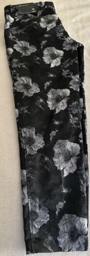 INC Men Slim Fit Floral Pattern Chino Pants, Black Size 34 New - Picture 7 of 8
