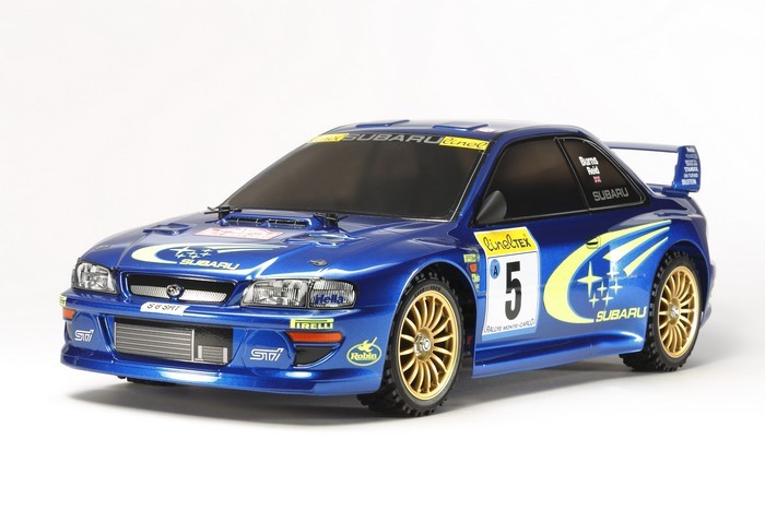 Subaru Impreza WRC　1999年　EPラジコンカー Tamiya 58631 1/10 RC TT02 Chassis Subaru Impreza STi WRC 99