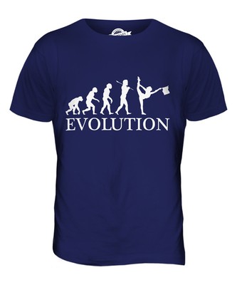 FLAGGE TWIRLING EVOLUTION DES MENSCHEN HERREN T-SHIRT TEE SHIRT XS S M L XL 2XL