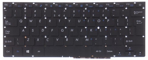 Clavier AZERTY Français Pour PC Portable Medion Akoya E7416 (V150062AK1) - Noir