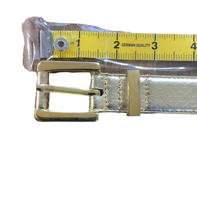 Vtg jana Gold Genuine Snake Skin Belt Women Size Medium  display picture 1