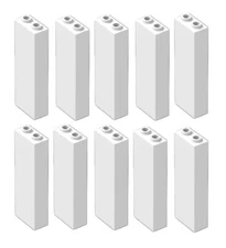 ☀️LEGO 10x New 1x2x5 White Bricks Column Pillar Wall Support Beams Castle Tower