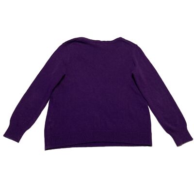 Women's Old Navy Purple Long Sleeve V-Neck Pullover Sweater Size L