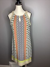 Soho Apparel Ltd Dress Medium Women's Sleeveless Multicolor Lined