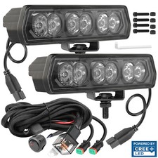 2x 6 Cree Led Slim Work Light Bar Spot Pods Driving Off Road Utv 4wd Dt Wiring