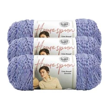(3 Pack) Lion Brand Yarn 790-441B Homespun Yarn, Purple Aster