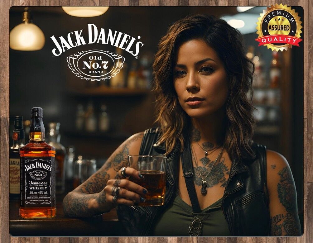Jack Daniel's Old No. 7 Tennessee Whiskey - Metal Sign 11 x Jack Daniel's Old No. 7 Tennessee Whiskey - Metal Sign 11 x