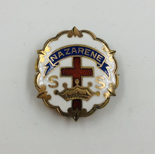 Vtg Nazarene Sunday School Enamel Pin Little System - Picture 2 of 5