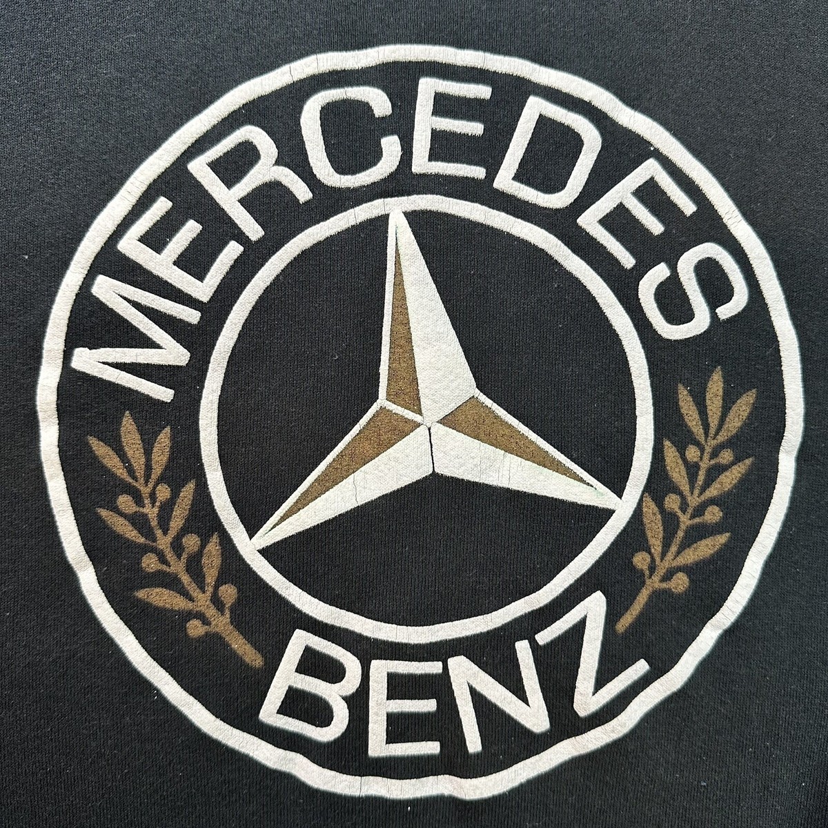 Vintage Mercedes Benz XL Black 80s Logo Crew Neck Long Sleeve Sweatshirt  USA | eBay
