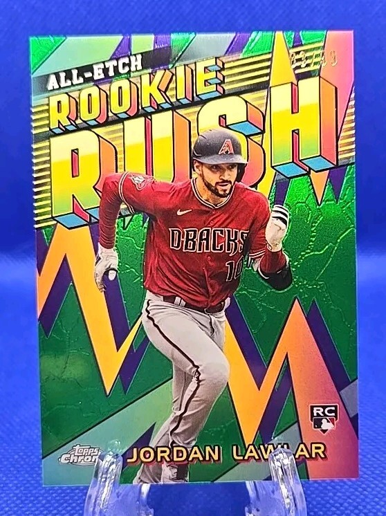 2024 Topps Chrome JORDAN LAWLAR All-Etch Rookie Rush Green 83/99 Diamondbacks