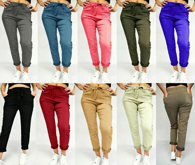 Ladies Women Girls Italian Crinkle Look 