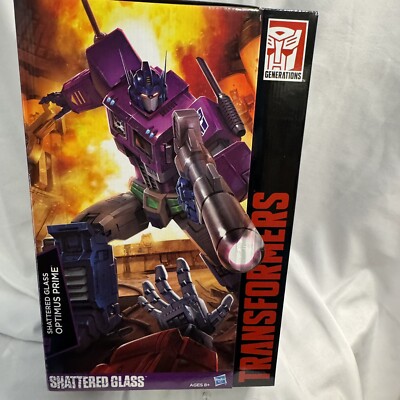 Hasbro Masterpiece: Transformers - Optimus Prime 9'' Shattered Glass Action...